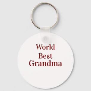 Porte-clés Meilleure grand-mère du monde grands-parents grand