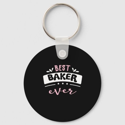 Porte-clés Meilleure idée cadeau Baker Ever (Recto)