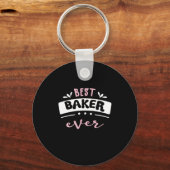Porte-clés Meilleure idée cadeau Baker Ever (Recto)