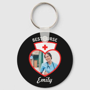 Porte-clés Meilleure infirmière cadeau personnalisé Ajouter v