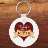 Porte-clés Meilleure infirmière du monde (Recto)