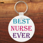 Porte-clés Meilleure infirmière jamais (Recto)