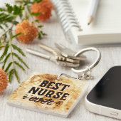 Porte-clés Meilleure infirmière jamais (Devant Droit)