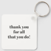 Porte-clés Meilleure infirmière jamais Merci (Dos)