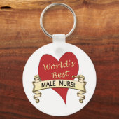 Porte-clés Meilleure infirmière masculine au monde (Recto)