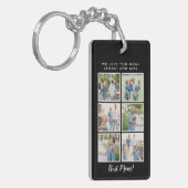 Porte-clés Meilleure maman ! 6 photos Message personnalisé (Devant gauche)