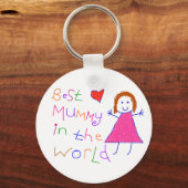 Porte-clés Meilleure maman au monde (Recto)
