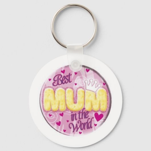 Porte-clés meilleure maman au monde (Recto)