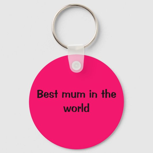 Porte-clés Meilleure maman au monde (Recto)