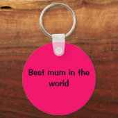 Porte-clés Meilleure maman au monde (Recto)