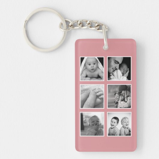 Porte-clés Meilleure Maman Collage Photo (Devant)