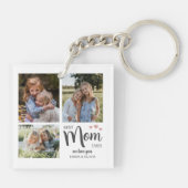 Porte-clés Meilleure maman Créez votre propre photo (Dos)