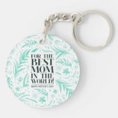 Porte-clés Meilleure maman dans le monde Porte - clé de la fê (Dos)