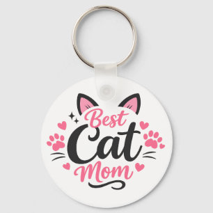 Porte-clés Meilleure maman de chat