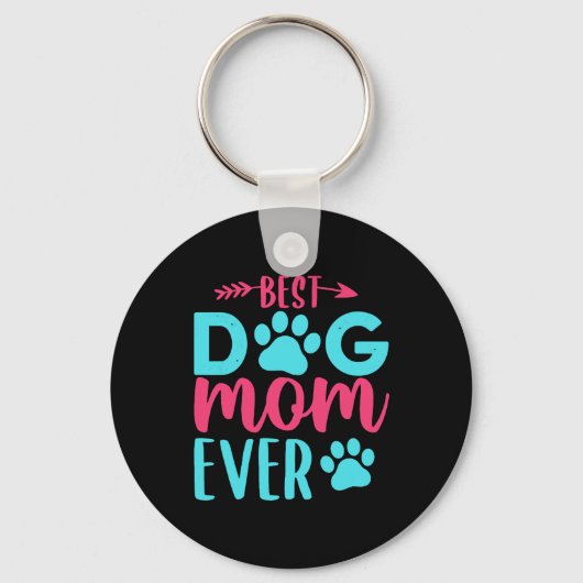 Porte-clés Meilleure maman de chien jamais mère (Recto)