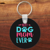 Porte-clés Meilleure maman de chien jamais mère (Recto)