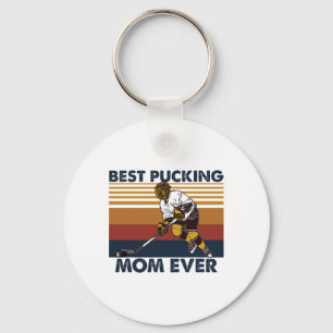 Porte-clés Meilleure maman de hockey drôle disant