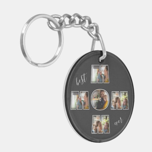 Porte-clés Meilleure Maman du Monde Cadeau de Fête des Mères (Devant gauche)
