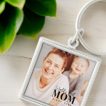 Porte-clés Meilleure maman du monde depuis 20XX Photo moderne<br><div class="desc">Ce design simple et moderne est composé de sans serif et de typographie cursive ludique et d'ajouter une photo personnalisée.</div>