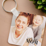 Porte-clés Meilleure maman du monde depuis 20XX Photo moderne<br><div class="desc">Ce design simple et moderne est composé de sans serif et de typographie cursive ludique et d'ajouter une photo personnalisée.</div>