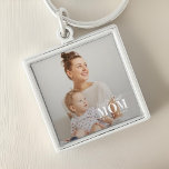 Porte-clés Meilleure maman du monde depuis 20XX Photo moderne<br><div class="desc">Ce design simple et moderne est composé de sans serif et de typographie cursive ludique et d'ajouter une photo personnalisée.</div>
