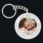 Porte-clés Meilleure maman jamais classique photo simple<br><div class="desc">Ce design simple et classique est composé de typographie serif et d'ajouter une photo personnalisée.</div>
