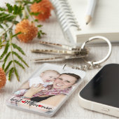 Porte-clés Meilleure maman jamais personnalisée 2 photo (Devant droit)