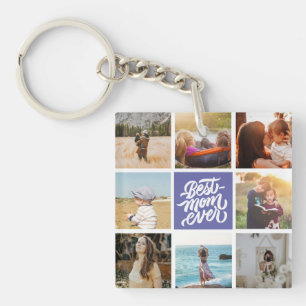 Porte-clés Meilleure maman Jamais personnalisée Collage photo