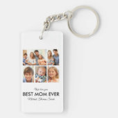 Porte-clés Meilleure maman Jamais Photo Collage Fête des mère (Dos)