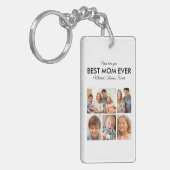 Porte-clés Meilleure maman Jamais Photo Collage Fête des mère (Devant gauche)