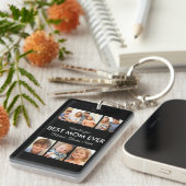 Porte-clés Meilleure maman Jamais Photo Collage Fête des mère (Devant droit)
