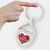 Porte-clés Meilleure maman Jamais Rouge Roses Coeur Fête des