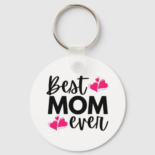 Porte-clés Meilleure Maman Jour des Mères (Recto)