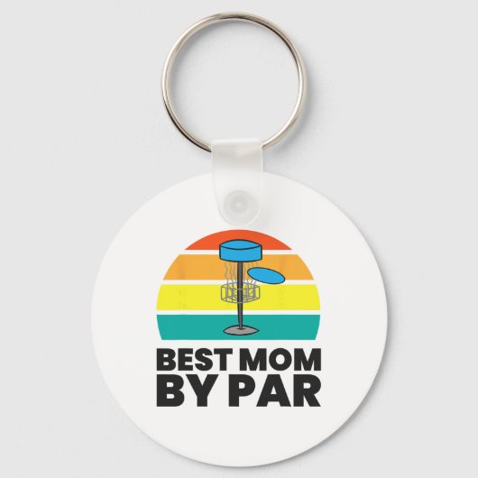 Porte-clés Meilleure Maman Par Par Fun Disc Golf Maman (Recto)