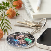 Porte-clés Meilleure maman photo à deux côtés (Devant droit)