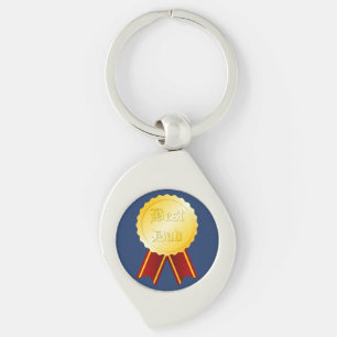 Porte-clés Meilleure médaille Papa Ruban Fête du Père