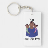 Porte-clés Meilleure Personnaliser papa jamais (Devant)