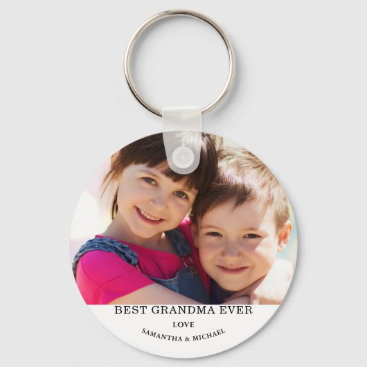 Porte-clés Meilleure photo de grand-mère (Recto)