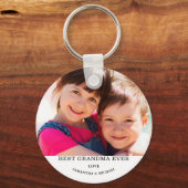 Porte-clés Meilleure photo de grand-mère (Recto)