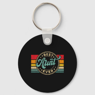 Porte-clés Meilleure tante Jamais Vintage Rétro cadeau de la