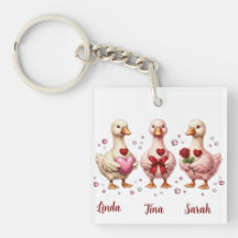 Meilleures amies Oies de la Saint-Valentin amies