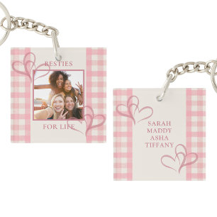 Porte-clés Meilleures amies roses adorables pour la vie Photo