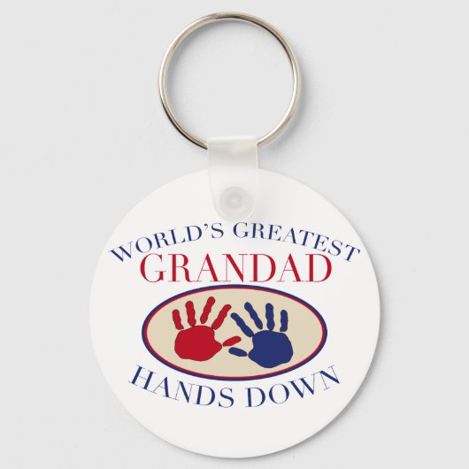 Porte-clés Meilleures mains de grand-père (Recto)