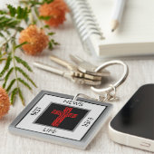 Porte-clés Meilleures nouvelles jamais John 3:16 Gospel Tract (Devant Droit)