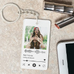 Porte-clés Meilleures photos et noms d'amis<br><div class="desc">Créez votre propre porte - clé personnalisé tendance pour vos meilleurs amis. Faites facilement de ce lecteur de musique design unique avec votre photo et texte personnalisés.</div>