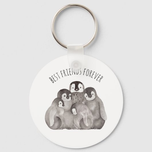 Porte-clés Meilleurs amis Empereur Penguins (Recto)