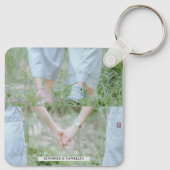 Porte-clés Meilleurs amis pour toujours 4 photos avec des nom (Dos)