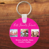 Porte-clés Meilleurs amis pour toujours BFF noms de photo cha (Recto)