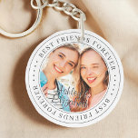 Porte-clés Meilleurs amis pour toujours BFF Simple Photo mode<br><div class="desc">Ce design simple et classique est composé de typographie serif et d'ajouter une photo personnalisée. "Best Friends Forever" tourne autour de la photo de vos amis</div>