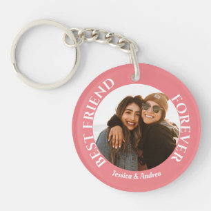 Porte-clés Meilleurs amis pour toujours Photo personnalisée e